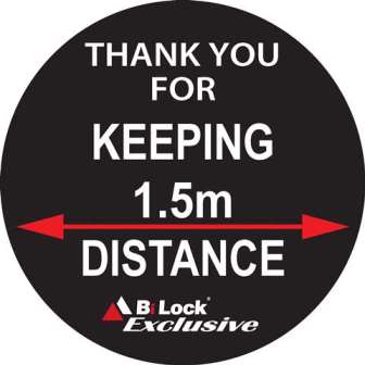 'Keeping Your Distance' Floor Stickers