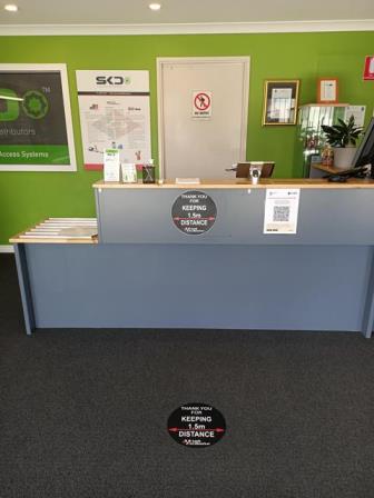 'Keeping Your Distance' Floor Stickers